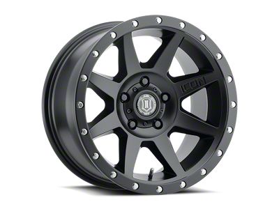 ICON Alloys Rebound Satin Black 5-Lug Wheel; 17x8.5; 0mm Offset (87-90 Dakota)