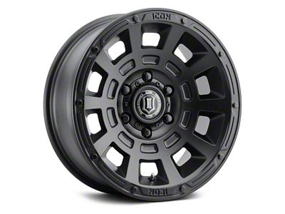 ICON Alloys Thrust Satin Black 5-Lug Wheel; 17x8.5; 0mm Offset (87-90 Dakota)