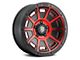 ICON Alloys Victory Satin Black with Red Tint 5-Lug Wheel; 17x8.5; 0mm Offset (87-90 Dakota)