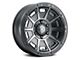 ICON Alloys Victory Smoked Satin Black 5-Lug Wheel; 17x8.5; 0mm Offset (87-90 Dakota)