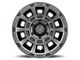 ICON Alloys Thrust Smoked Satin Black 6-Lug Wheel; 17x8.5; 6mm Offset (21-24 F-150)