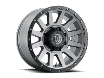 ICON Alloys Compression HD Titanium 8-Lug Wheel; 18x9; 12mm Offset (19-24 RAM 2500)