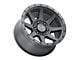 ICON Alloys Rebound Double Black 6-Lug Wheel; 17x8.5; 25mm Offset (14-18 Sierra 1500)