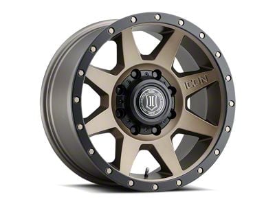 ICON Alloys Rebound Bronze 8-Lug Wheel; 20x9; 12mm Offset (20-24 Sierra 2500 HD)