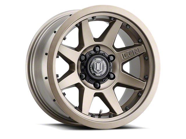 ICON Alloys Rebound Bronze 6-Lug Wheel; 17x8.5; 25mm Offset (14-18 Silverado 1500)