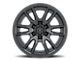 ICON Alloys Vector 6 Satin Black 6-Lug Wheel; 17x8.5; 0mm Offset (14-18 Silverado 1500)