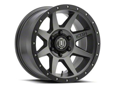 ICON Alloys Rebound Titanium 6-Lug Wheel; 18x9; 25mm Offset (15-20 Tahoe)