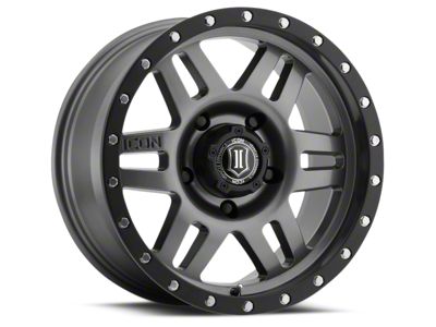 ICON Alloys Six Speed Gunmetal 6-Lug Wheel; 17x8.5; 0mm Offset (99-06 Sierra 1500)