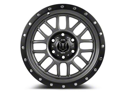 ICON Alloys Alpha Gunmetal 6-Lug Wheel; 17x8.5; 6mm Offset (04-08 F-150)