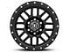 ICON Alloys Alpha Satin Black 6-Lug Wheel; 17x8.5; 0mm Offset (19-24 Sierra 1500)