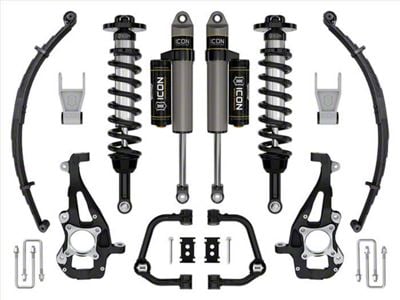 ICON Vehicle Dynamics 3.50 to 4.50-Inch Suspension Lift System with Tubular Upper Control Arms and Leaf Pack; Stage 2 (21-24 4WD F-150 w/o CCD System & BlueCruise, Excluding Raptor)