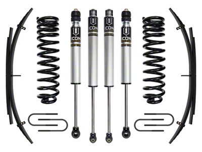 ICON Vehicle Dynamics 2.50-inch Suspension Lift System with Leaf Spring Expansion Packs; Stage 1 (08-10 4WD 6.4L Powerstroke F-250 Super Duty)