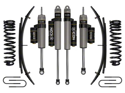 ICON Vehicle Dynamics 2.50-inch Suspension Lift System with Leaf Spring Expansion Packs; Stage 3 (08-10 4WD 6.4L Powerstroke F-250 Super Duty)