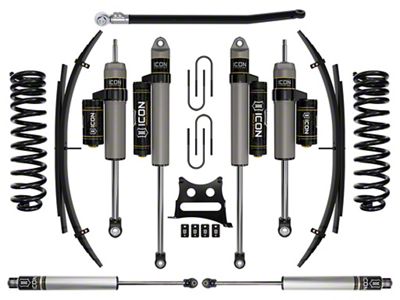 ICON Vehicle Dynamics 2.50-inch Suspension Lift System with Leaf Spring Expansion Packs; Stage 4 (08-10 4WD 6.4L Powerstroke F-250 Super Duty)