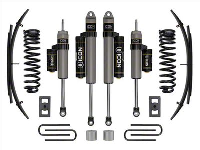 ICON Vehicle Dynamics 2.50-Inch Suspension Lift System with Expansion Pack; Stage 2 (23-24 4WD 6.7L Powerstroke F-350 Super Duty SRW)