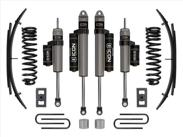 ICON Vehicle Dynamics 2.50-Inch Suspension Lift System with Expansion Pack; Stage 2 (23-24 4WD 6.7L Powerstroke F-350 Super Duty SRW)