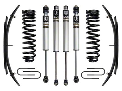 ICON Vehicle Dynamics 2.50-inch Suspension Lift System with Leaf Spring Expansion Packs; Stage 1 (08-10 4WD 6.4L Powerstroke F-350 Super Duty SRW)