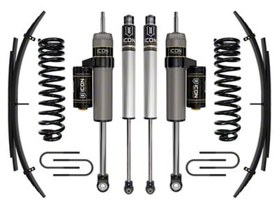 ICON Vehicle Dynamics 2.50-inch Suspension Lift System with Leaf Spring Expansion Packs; Stage 2 (08-10 4WD 6.4L Powerstroke F-350 Super Duty SRW)