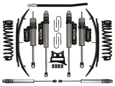 ICON Vehicle Dynamics 2.50-inch Suspension Lift System with Leaf Spring Expansion Packs; Stage 4 (08-10 4WD 6.4L Powerstroke F-350 Super Duty SRW)