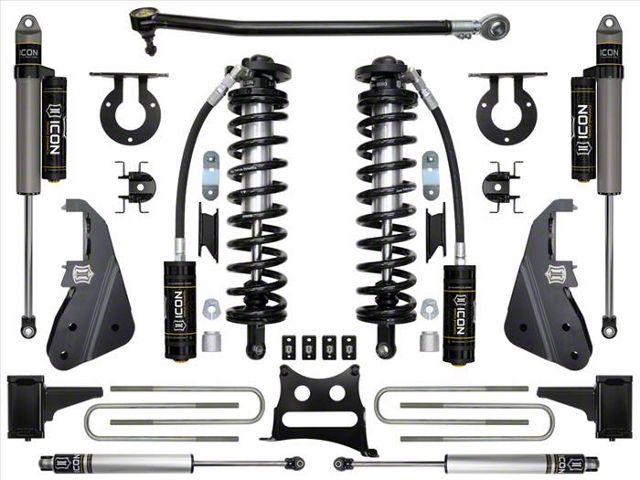 ICON Vehicle Dynamics 4 to 5.50-Inch Coil-Over Conversion System; Stage 3 (17-22 4WD 6.7L Powerstroke F-350 Super Duty)