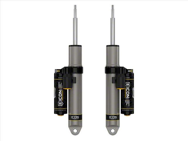 ICON Vehicle Dynamics Performance V.S. 2.5 Series Rear Piggyback Shocks with CDEV for 2-Inch Lift (14-24 4WD RAM 2500 w/o Air Ride)