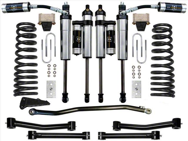 ICON Vehicle Dynamics 4.50-Inch Suspension Lift System; Stage 4 (03-08 4WD 5.9L, 6.7L RAM 3500)