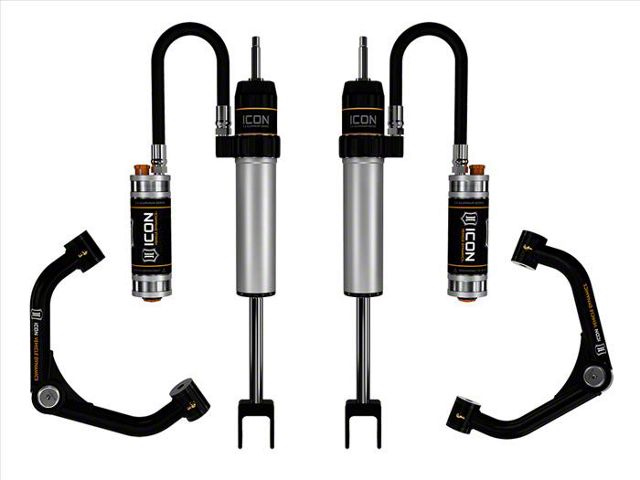 ICON Vehicle Dynamics V.S. 2.5 Series CDCV Front Shock System with Tubular Upper Control Arms for 0 to 2-Inch Lift (20-24 Silverado 2500 HD)