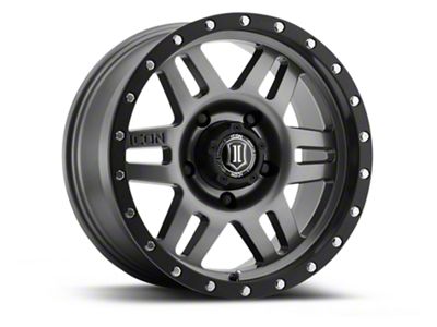 ICON Alloys Six Speed Gunmetal 6-Lug Wheel; 17x8.5; 6mm Offset (15-20 F-150)