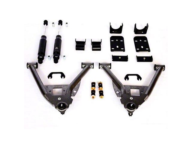 IHC Suspension Lowering Kit; 3-Inch Front / 5-Inch Rear (07-16 Sierra 1500 Regular Cab w/ Stock Cast Steel Control Arms)