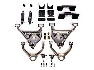 IHC Suspension Lowering Kit with Bolt-On C-Notch; 4-Inch Front / 6-Inch Rear (99-06 2WD Sierra 1500)