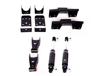 IHC Suspension Lowering Kit with Bolt-On C-Notch; 7-Inch Rear (99-06 Sierra 1500)