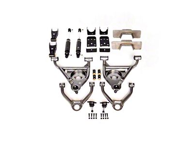 IHC Suspension Lowering Kit with Weld-On C-Notch; 5-Inch Front / 7-Inch Rear (99-06 2WD Sierra 1500)