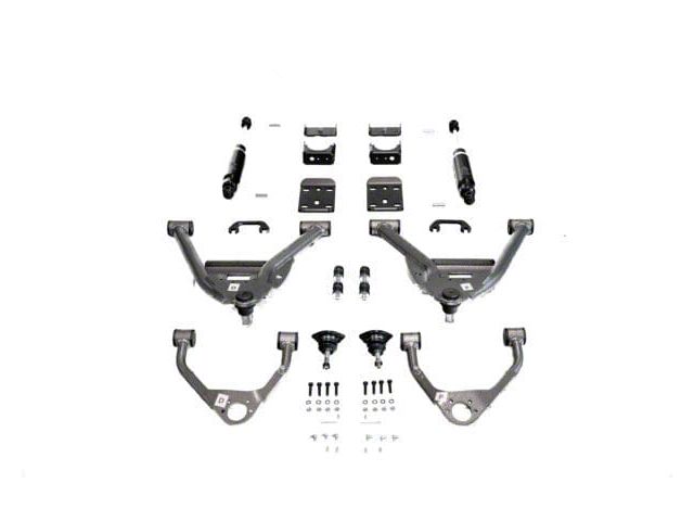 IHC Suspension Lowering Kit; 4-Inch Front / 6-Inch Rear (07-16 Silverado 1500 Regular Cab w/ Stock Cast Steel Control Arms)