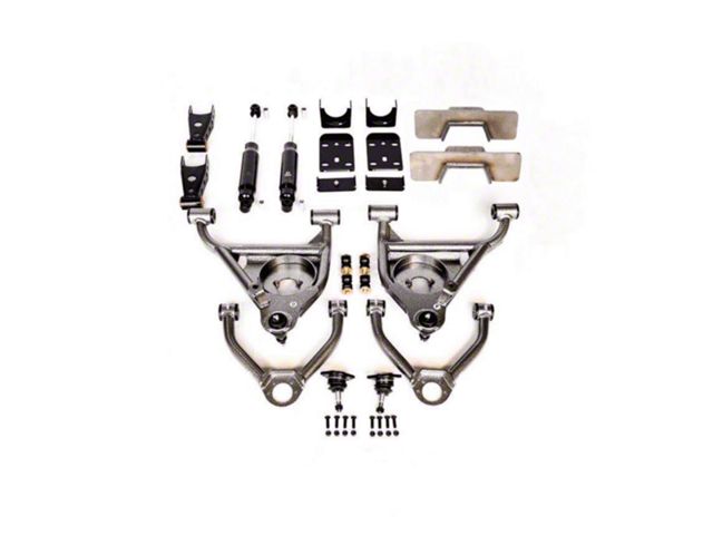 IHC Suspension Lowering Kit with Weld-On C-Notch; 5-Inch Front / 7-Inch Rear (99-06 2WD Silverado 1500)