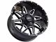 Impact Wheels 807 Gloss Black Milled 6-Lug Wheel; 20x10; -12mm Offset (04-08 F-150)