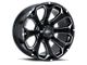 Impact Wheels 817 Gloss Black Milled 6-Lug Wheel; 20x10; -12mm Offset (04-08 F-150)