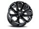 Impact Wheels 817 Gloss Black Milled 6-Lug Wheel; 20x10; -12mm Offset (04-08 F-150)