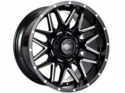 Impact Wheels 819 Gloss Black Milled 6-Lug Wheel; 17x9; 0mm Offset (04-08 F-150)