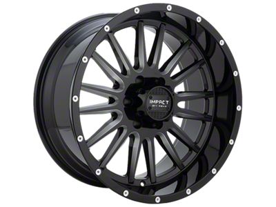 Impact Wheels 833 Gloss Black Milled 6-Lug Wheel; 20x10; -12mm Offset (04-08 F-150)