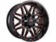 Impact Wheels 806 Gloss Black and Red Milled 6-Lug Wheel; 20x10; -12mm Offset (07-13 Sierra 1500)