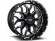 Impact Wheels 813 Gloss Black Milled 6-Lug Wheel; 20x12; -44mm Offset (07-13 Sierra 1500)