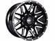 Impact Wheels 819 Gloss Black Milled 6-Lug Wheel; 17x9; 0mm Offset (07-13 Sierra 1500)