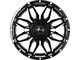 Impact Wheels 819 Gloss Black Milled 6-Lug Wheel; 17x9; -12mm Offset (07-13 Sierra 1500)