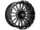 Impact Wheels 833 Gloss Black Milled 6-Lug Wheel; 17x9; -12mm Offset (07-13 Sierra 1500)