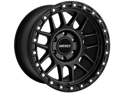 Impact Wheels 8808 Satin Black 6-Lug Wheel; 17x9; 0mm Offset (07-13 Sierra 1500)