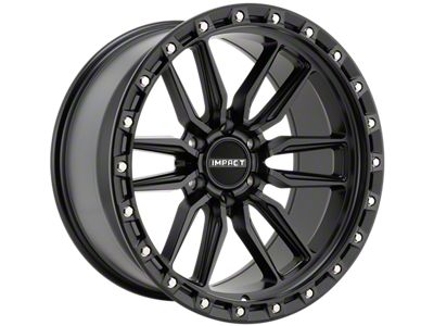 Impact Wheels 8810 Satin Black 6-Lug Wheel; 20x10; -12mm Offset (07-13 Sierra 1500)