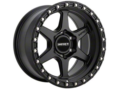 Impact Wheels 8813 Satin Black 6-Lug Wheel; 17x9; 0mm Offset (07-13 Sierra 1500)