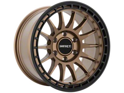 Impact Wheels 8815 Bronze with Black Ring 6-Lug Wheel; 17x9; 0mm Offset (07-13 Sierra 1500)