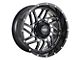 Impact Wheels 808 Gloss Black Milled 6-Lug Wheel; 20x10; -12mm Offset (07-13 Silverado 1500)