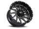 Impact Wheels 811 Gloss Black Milled 6-Lug Wheel; 20x10; -12mm Offset (07-13 Silverado 1500)